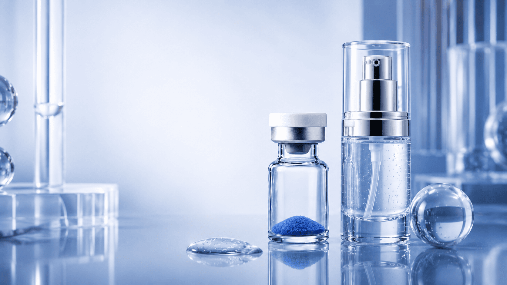 Development visualization for the GHK-Cu freeze-dried skincare system