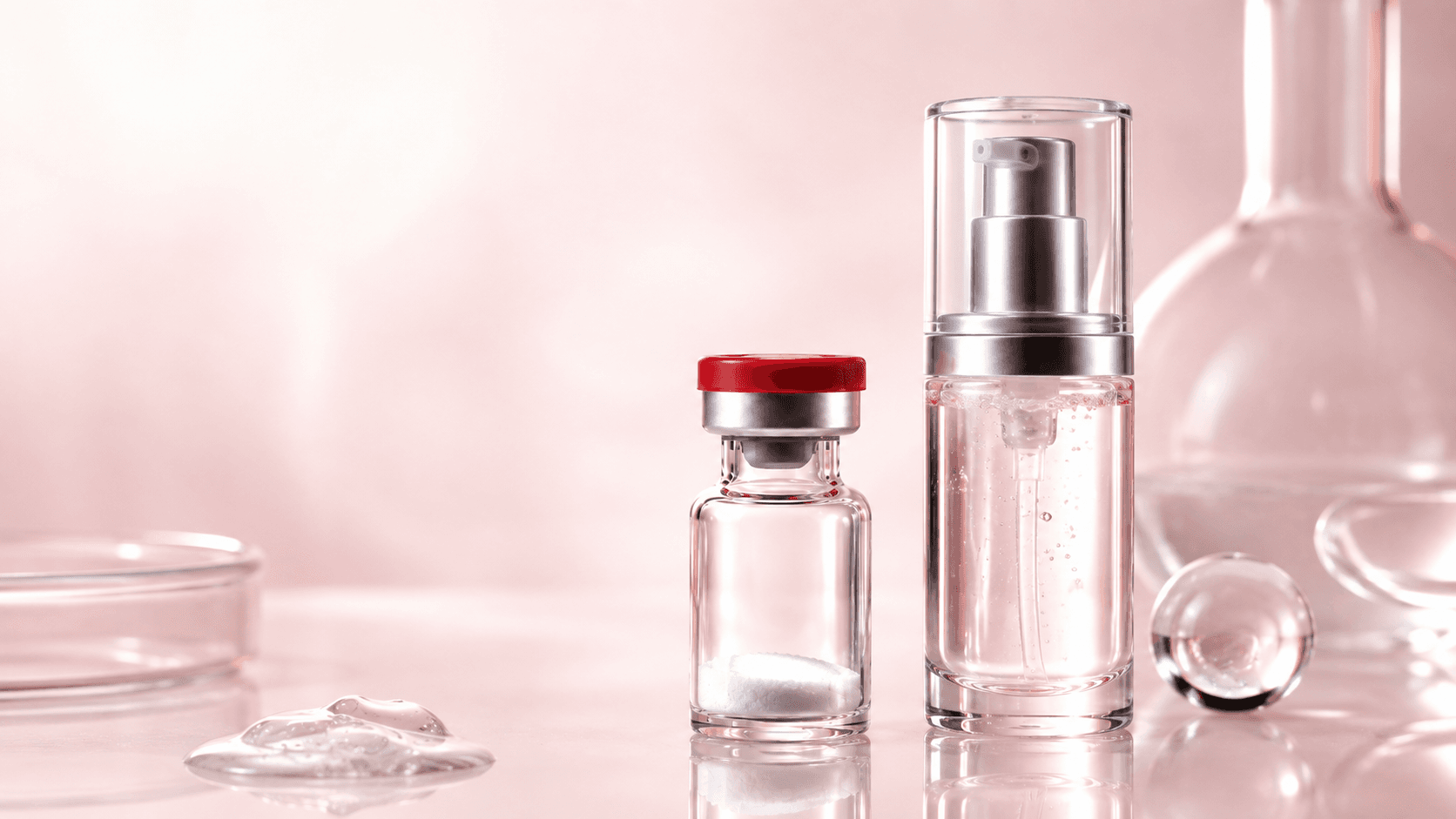 Development visualization for the glutathione radiance freeze-dried skincare system